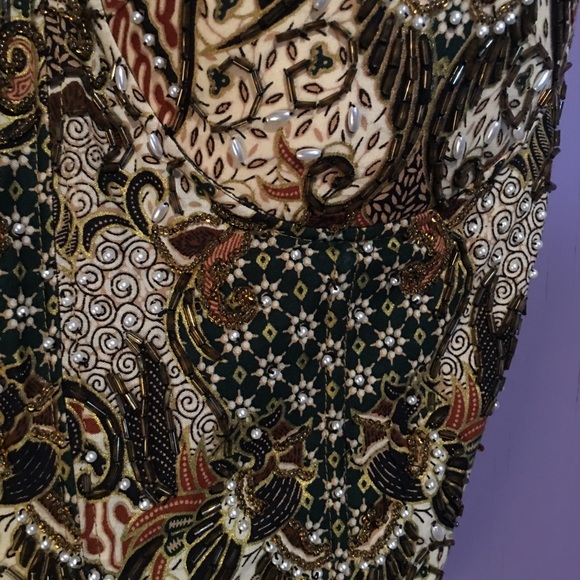 Hand made beaded corset top - Picture 5 of 6